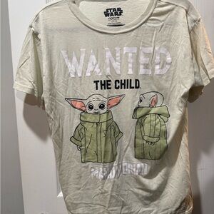Star Wars Kids Light Green "Wanted The Child" Graphic Tee